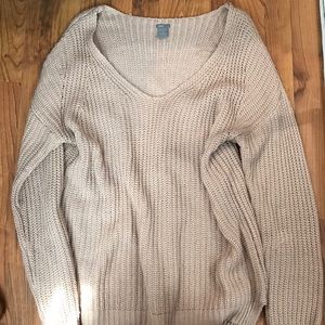 Charlotte Russe Oversized Pink Sweater